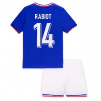 Frankreich Adrien Rabiot #14 Fußballbekleidung Heimtrikot Kinder EM 2024 Kurzarm (+ kurze hosen)